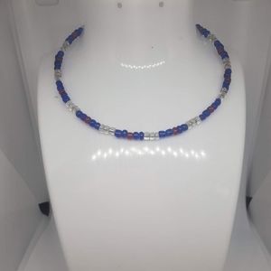handmade patriot memory wire necklace design 2
